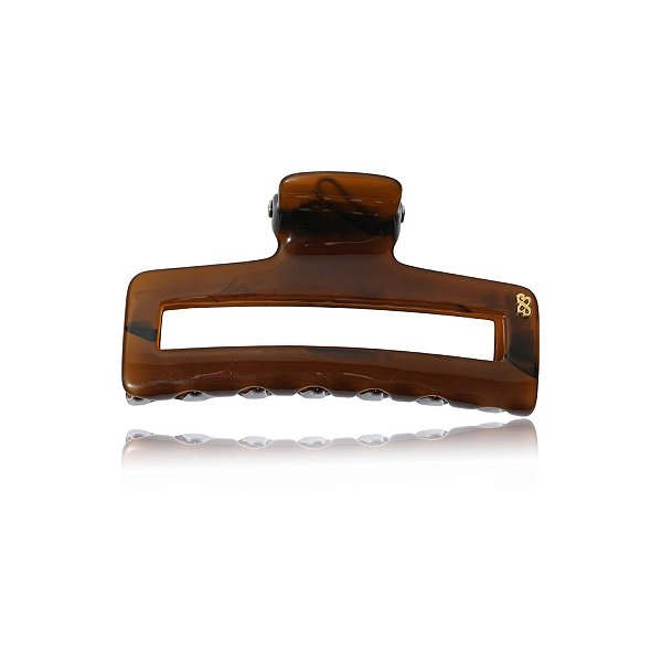 Piranha de cabelo Bianca acrílico marrom 05 290