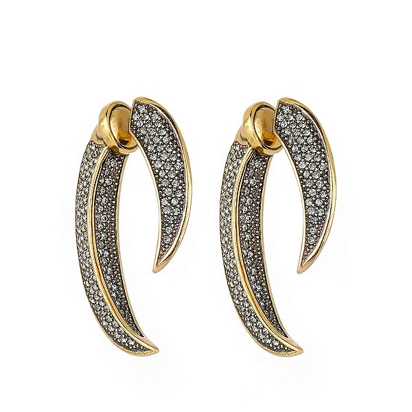 Brinco Hector Albertazzi safari vela ouro vintage