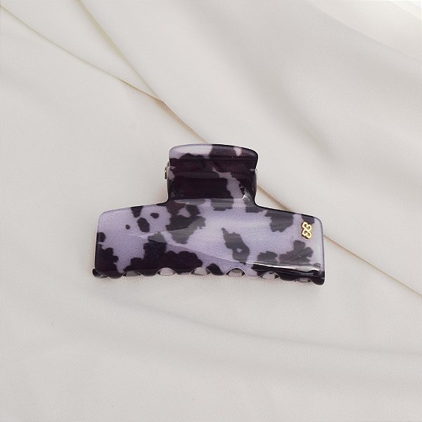 Piranha de cabelo Bianca acrílico animal print vaca 05 011