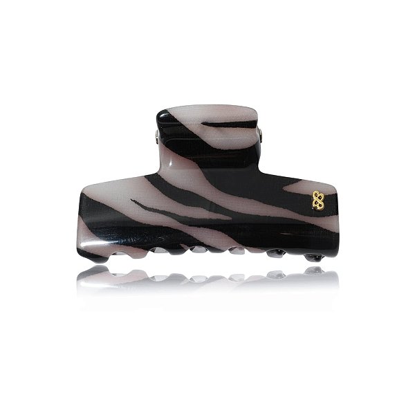 Piranha de cabelo Bianca acrílico animal print zebra 05 011