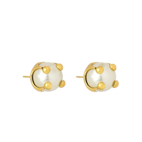 Brinco Hector Albertazzi pérolas collab ouro vintage