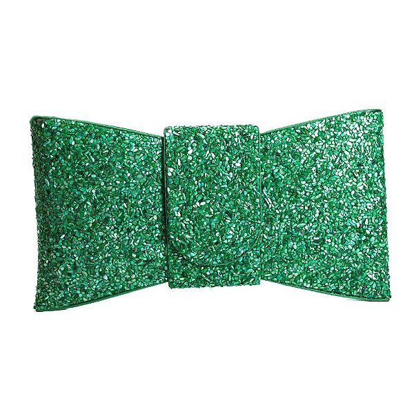 Clutch laço cascalho verde S-441