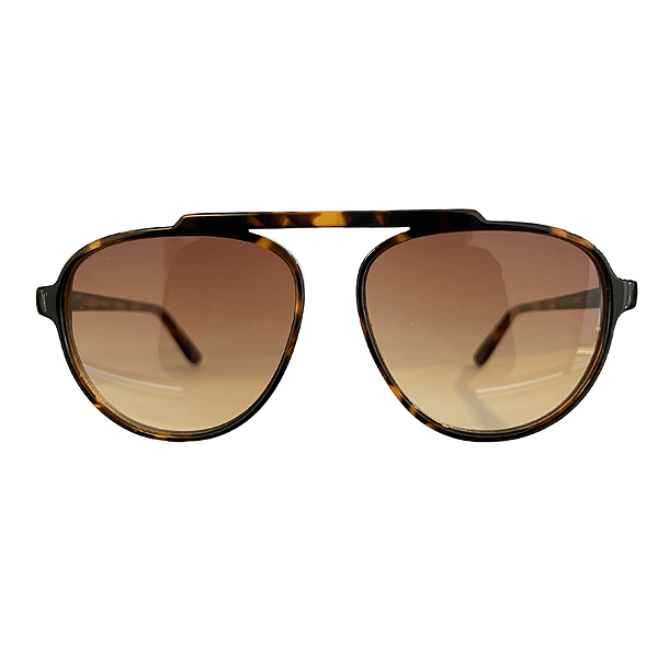 Óculos de sol AC Brazil Aviador Médio Sky Tartaruga Lente Degradê