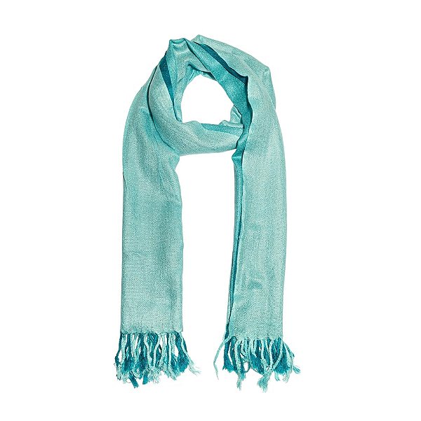 Pashimina viscose degradê verde Pas 003