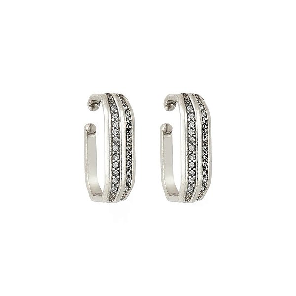 Brinco ear cuff Hector Albertazzi art déco prata boho