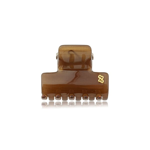 Piranha de cabelo Bianca acrilíco chocolate meio amargo 05 116