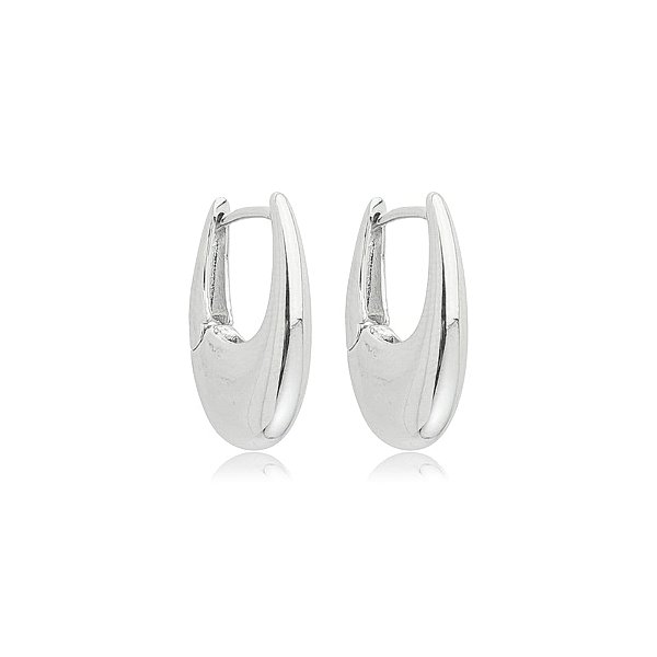 Brinco argolinha ródio semijoia 24k11018