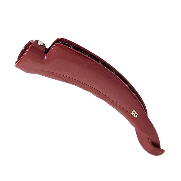 Presilha banana Bianca g acrílico vermelho 60 012
