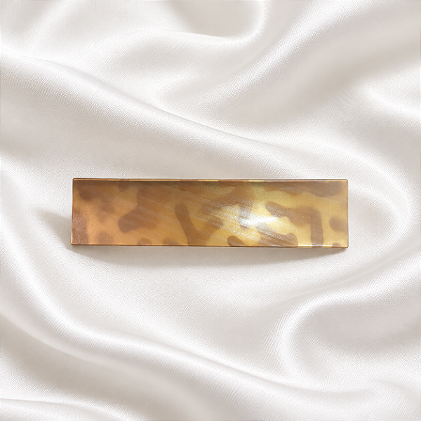 Presilha retangular francesa Finestra dourado marmorizado F2821ND