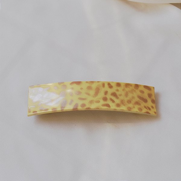 Presilha retangular francesa Finestra animal print dourado F2821CO