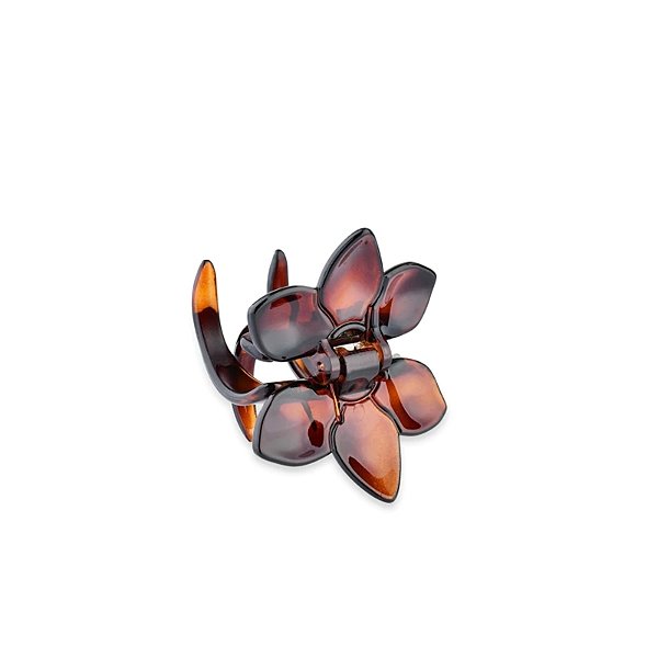 Piranha de cabelo francesa Finestra flor marrom N469