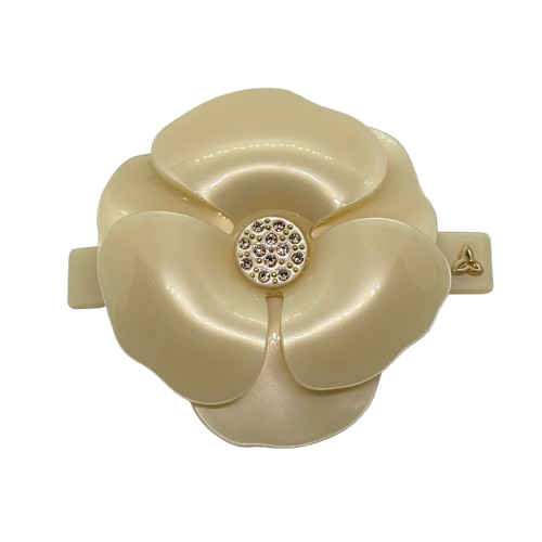 Presilha camélia acetato nude