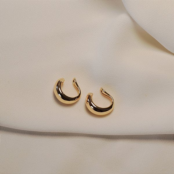 Piercing de encaixe abaulado ouro semijoia par 26k08029