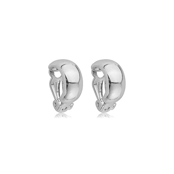 Brinco pressão meia argola ródio semijoia 26k06031