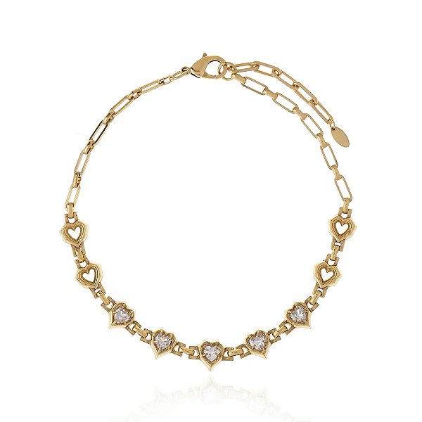 Colar Claudia Arbex biscoito da sorte cristais ouro vintage