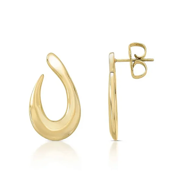 Brinco Dourado Curva Fluida