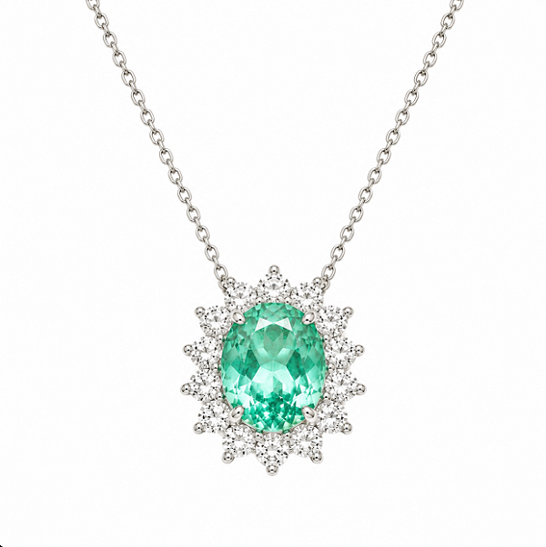 Colar Oval Fusion Turmalina Glam