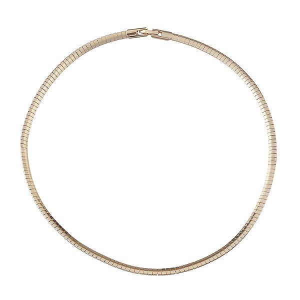 Colar snake ouro semijoia