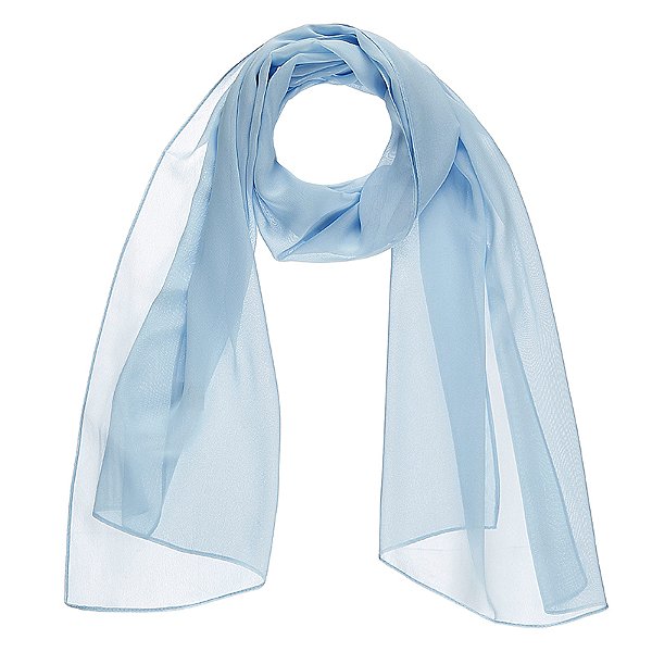 Lenço echarpe azul bebê LEN-032