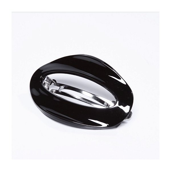 Presilha oval francesa Finestra preta F2809P