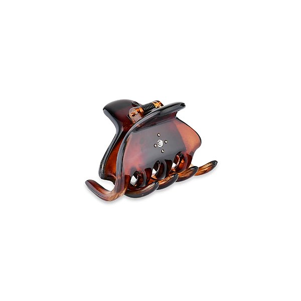 Piranha de cabelo francesa Finestra marrom strass N313/2S