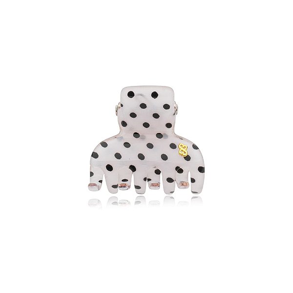 Piranha de cabelo Bianca poá preto 05 067