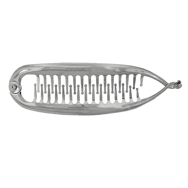 Presilha banana metal prata