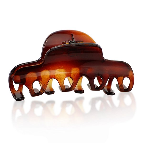 Piranha de cabelo francesa Finestra marrom N391