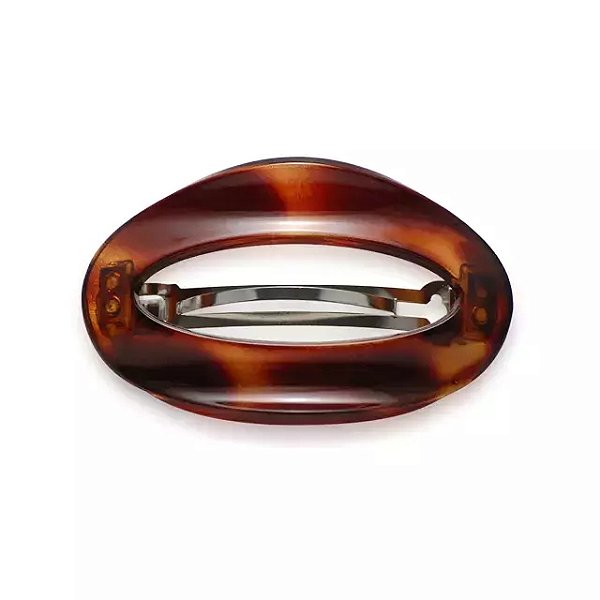 Presilha oval francesa Finestra marrom F2809