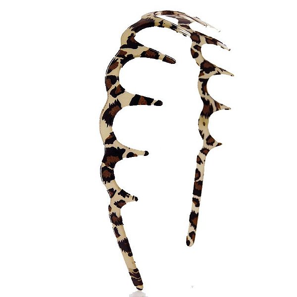 Tiara acrílico Bianca animal print 20 146
