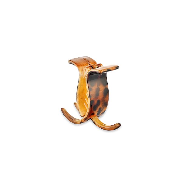 Piranha de cabelo curvada francesa Finestra animal print N342CL