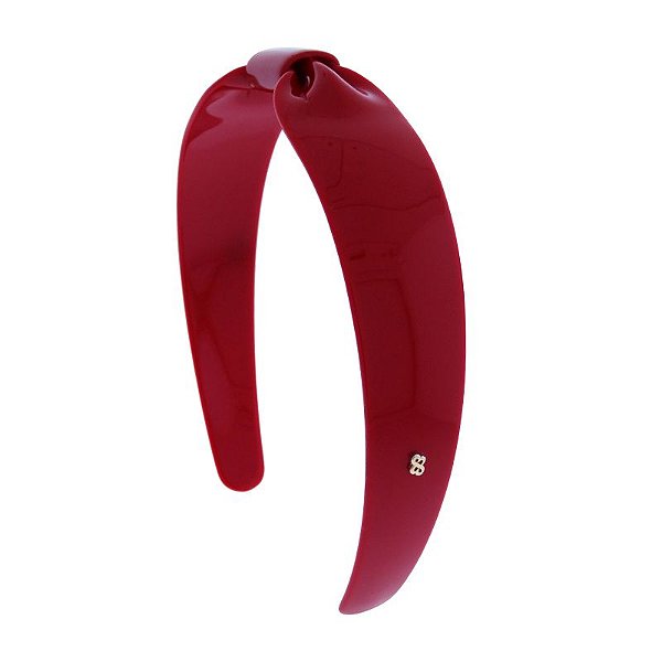 Tiara acrílico Bianca laço vermelho escarlate 20 191