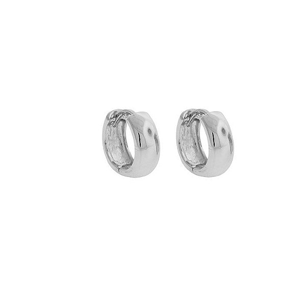 Brinco argolinha segundo furo ródio semijoia 17K03004