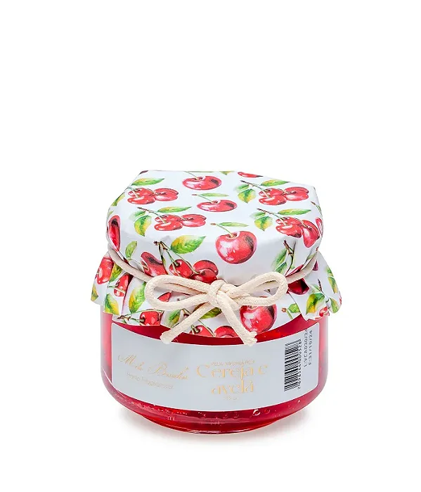 VELA AROMATICA GELEIA DE FRUTAS CEREJA E AVELA - 85 G