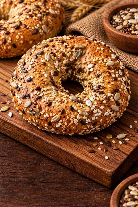 Bagel Multigrãos ( 4 unid)