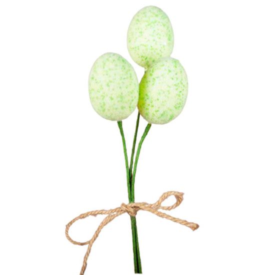 Ovo de Páscoa Decorativo - Galho com 3
