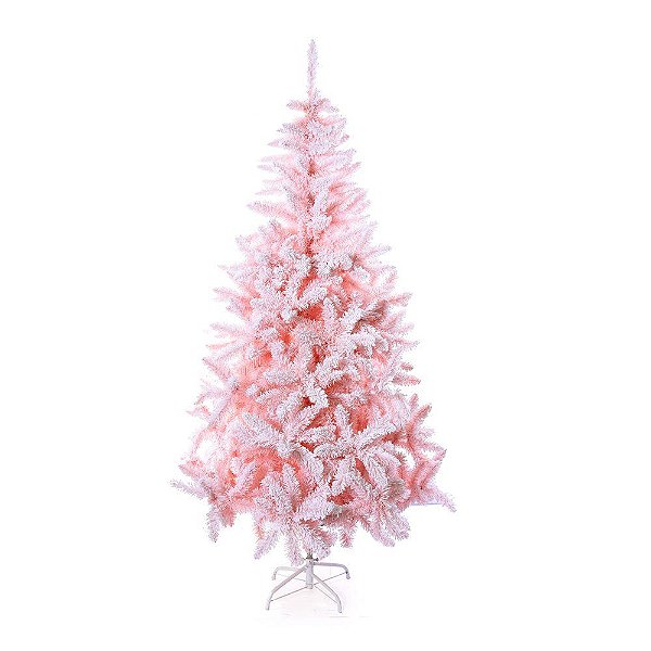 Árvore de Natal Rosa - Cotton Nevada - Loja Então é Natal Árvore de Natal Rosa - Cotton Nevada - Loja Então é Natal