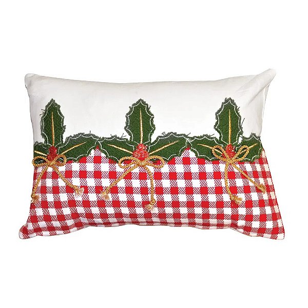 Almofada de Natal 30x45 Azevinho