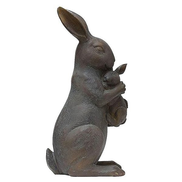 Coelha de Páscoa Mamãe em Resina - Chocolatudo