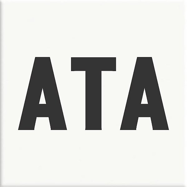 Azulejo Decorativo com Frase "ATA"