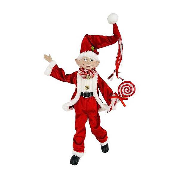 Duende de Natal com Pirulito