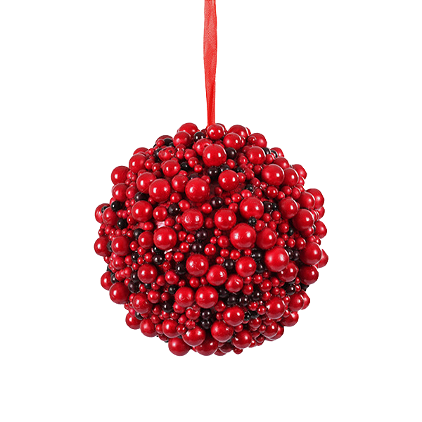 Bola de Natal com Berries Vermelhas