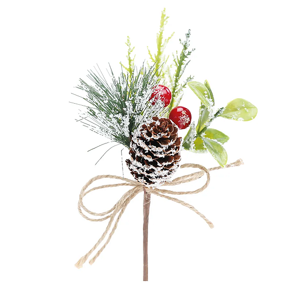 Pick de Natal Pinha com Berry Nevado