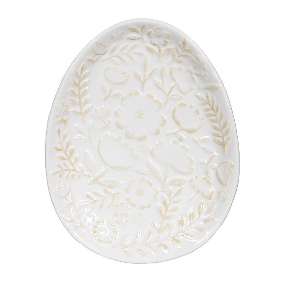 Prato Oval de Páscoa Off White