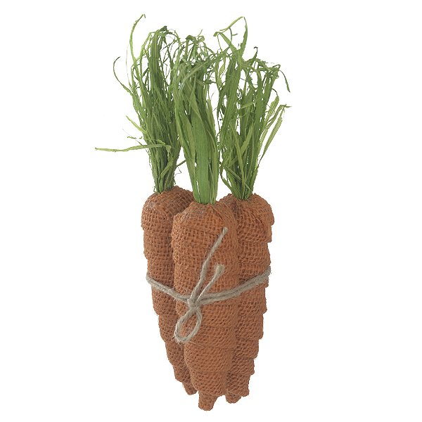 Trio de Cenouras em Juta