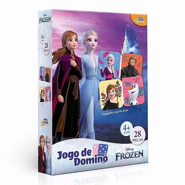 Jogo de Dominó Frozen 28 peças Toyster