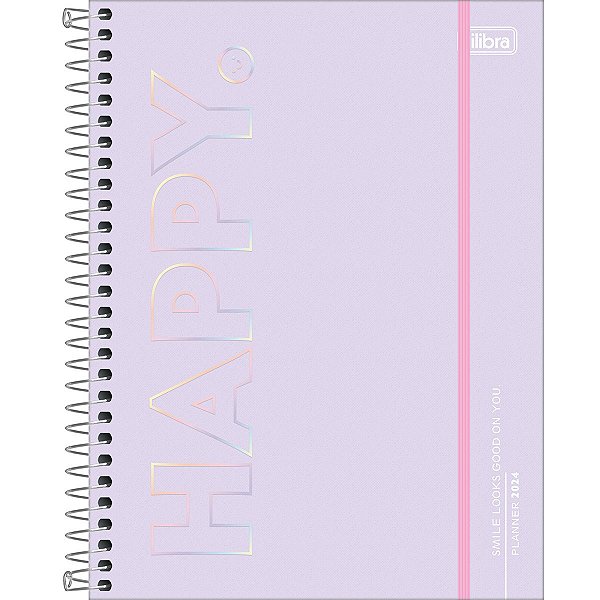 Agenda Planner Espiral Happy Colors M7 2024 Tilibra