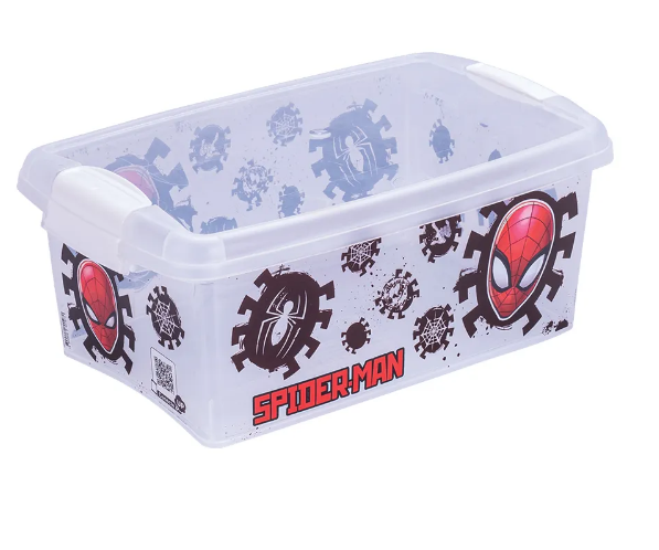 Caixa Organizadora com Trava Spider Man 4,2 Litros Plasútil