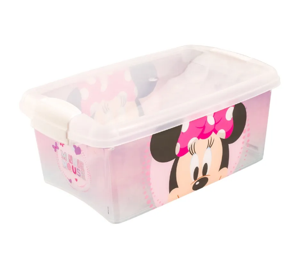 Caixa Organizadora com Trava Minnie Mouse Disney  4,2 Litros Plasútil