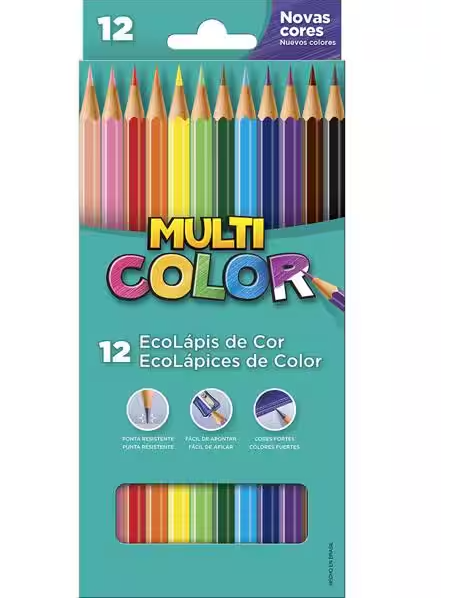 Lápis de Cor 12 cores super 11.1200N Multi Color